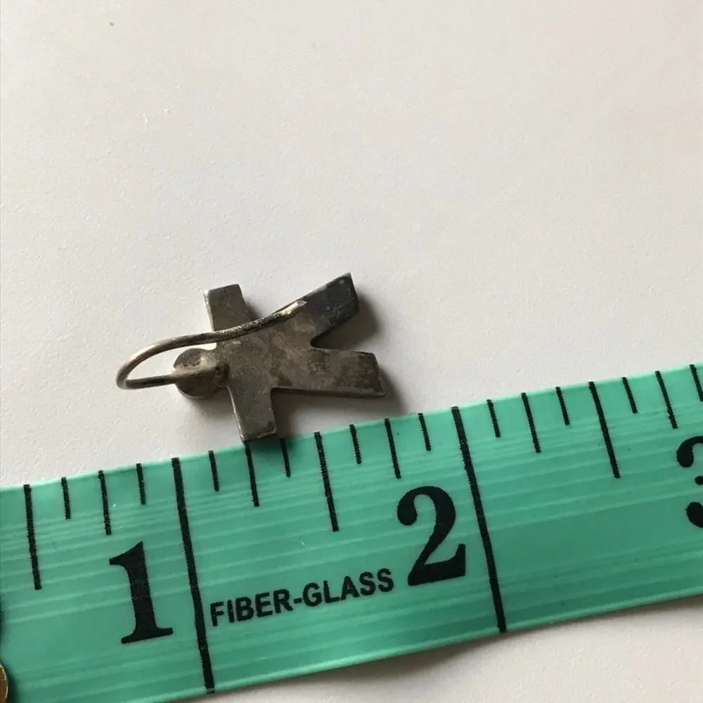 Estate Vintage 925 Mexico Sterling Silver Family Boy & Girl Figure Earrings